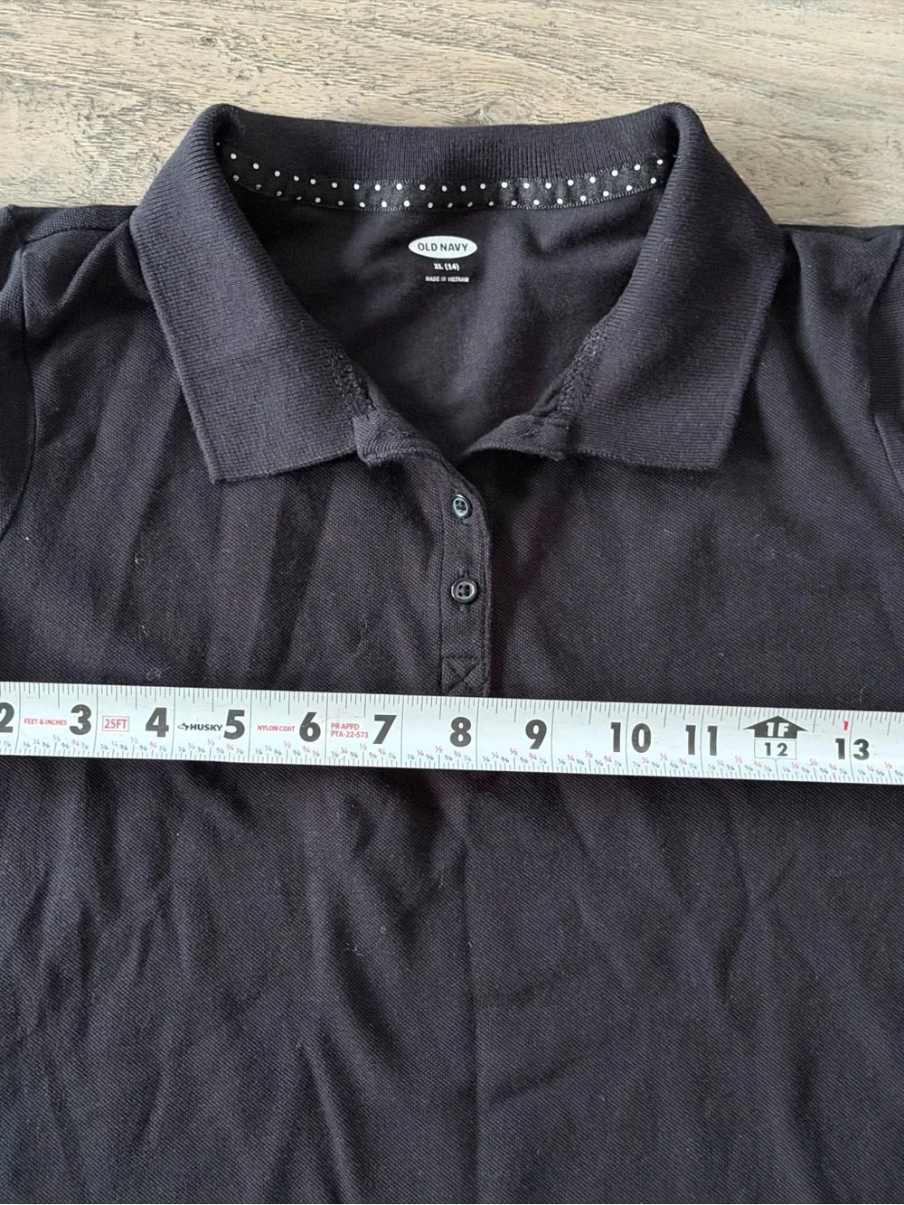 Lot of 2 Girls Black Short Sleeve School Uniform Polo Shirts Size XL (14)
